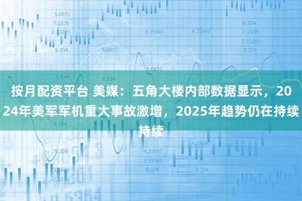 按月配资平台 美媒：五角大楼内部数据显示，2024年美军军机重大事故激增，2025年趋势仍在持续